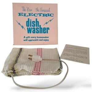 Vintage gag / White Elephant Gift " Electric Dishwasher" Prank 70's
